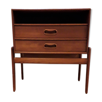 Scandinavian bedside in teak