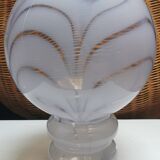 Globe lamp Italy marbled decoration space age
