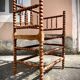 Antique Bobbin armchair with straw seat