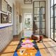Contemporary Colourful Hallway Rug - 290 x 90 cm