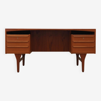 Bureau en teck, design danois, années 1960, designer : Vald Mortensen, production : Odense