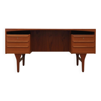 Teak desk, Danish design, 1960s, designer: Vald Mortensen, production: Odense