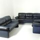 3-seater Leather Sofa Lugano by Erpo Int., Design 1985