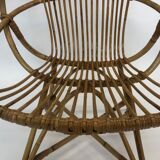 Van Rohe Noordwolde rattan chair, 1960s
