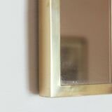 Regency Style Brass and Glass Coat Rack, Italy 1970s