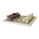 Onyx and marble chess set