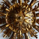 Italian Banci Firenze gilded wall scone or ceiling lamp vintage