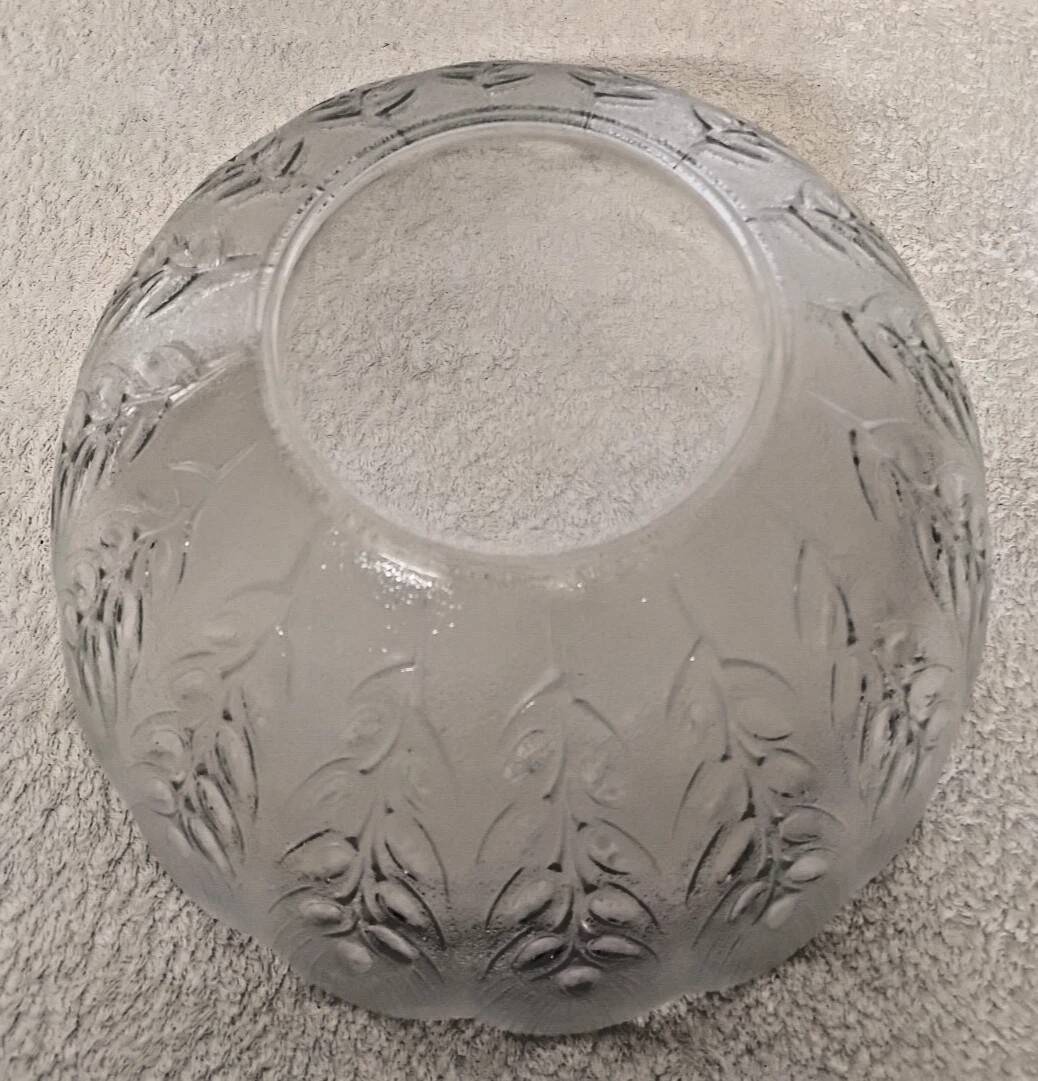 Vintage 1950s Large Glass Salad Bowl