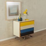 Commode colorée des années 50