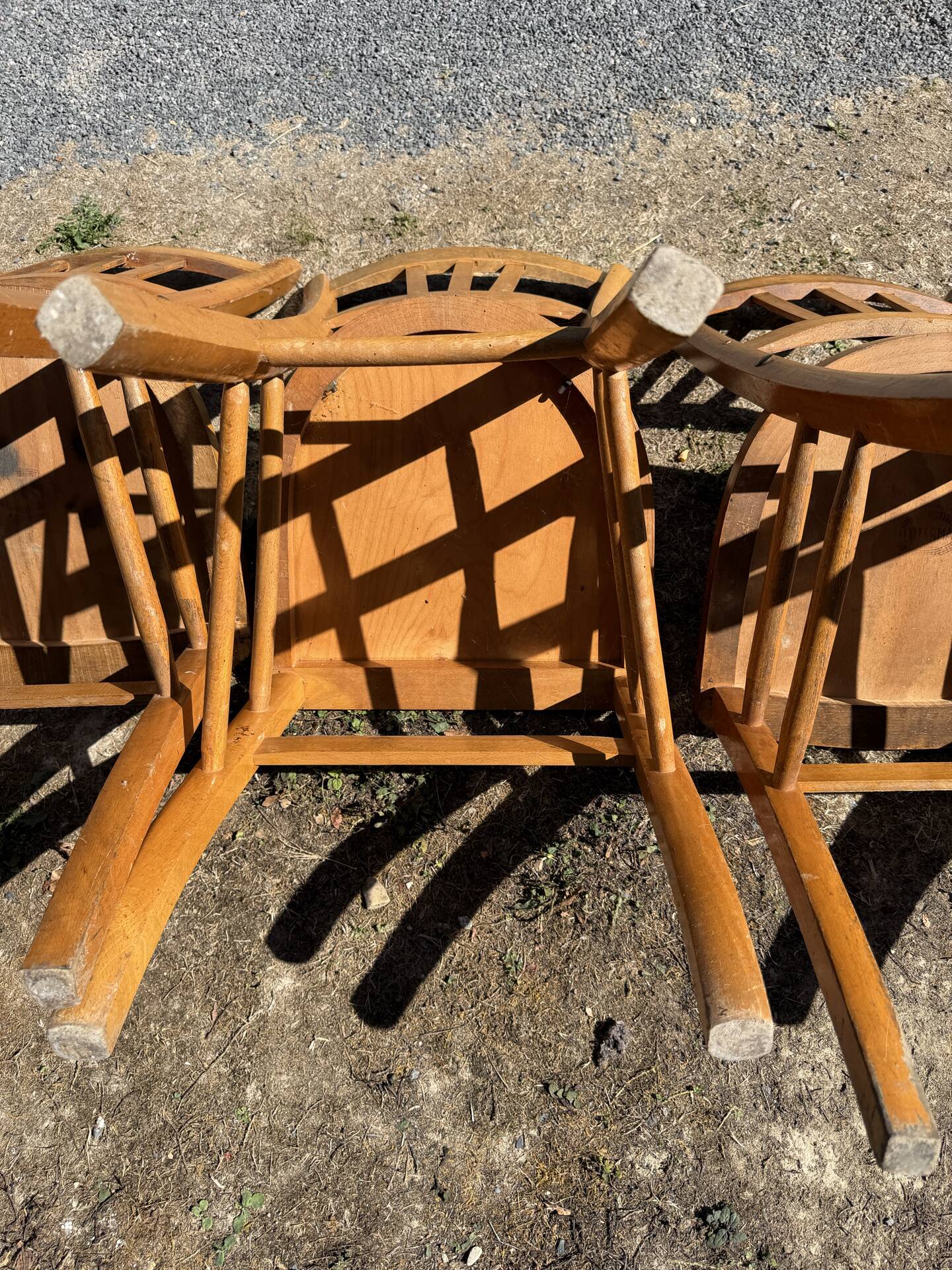 Set of 6 vintage Luterma bistro chairs