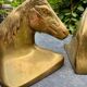 Pair of brass Art Deco horse bookends