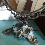 Vintage metal table mirror  29x50cm