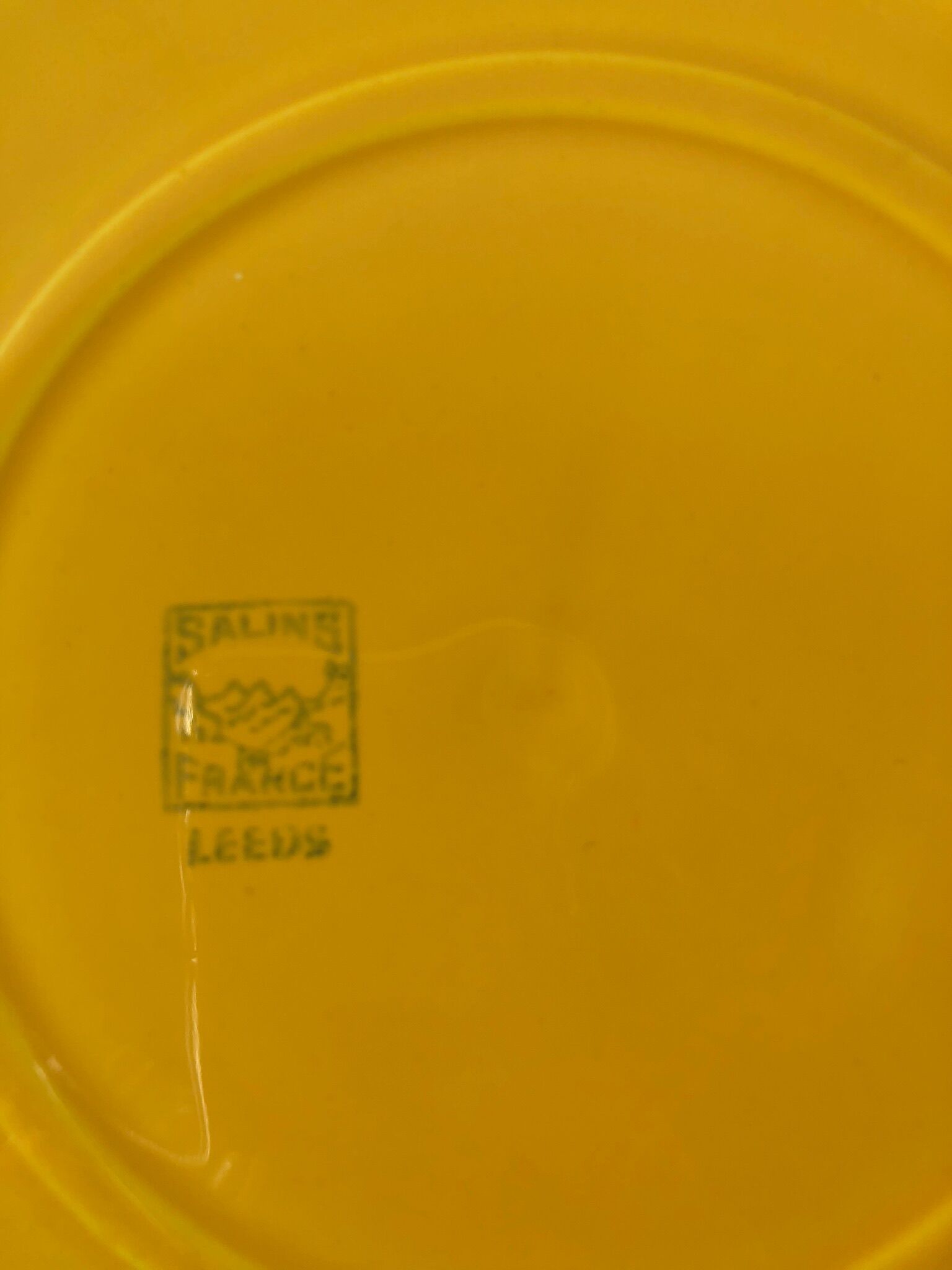 Set of 12 dinner plates old Salins Leeds