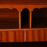 Scandinavian bookcase with writing desk