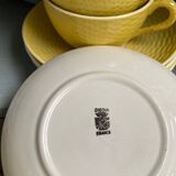 Cups and saucers Digoin Sarreguemines