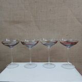 Multi-colored crystal glasses
