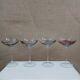 Multi-colored crystal glasses