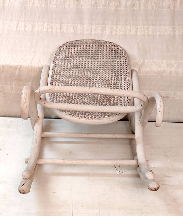 Repose-pied dit ''flâneuse'' en bois courbé par Thonet - années 1910/20