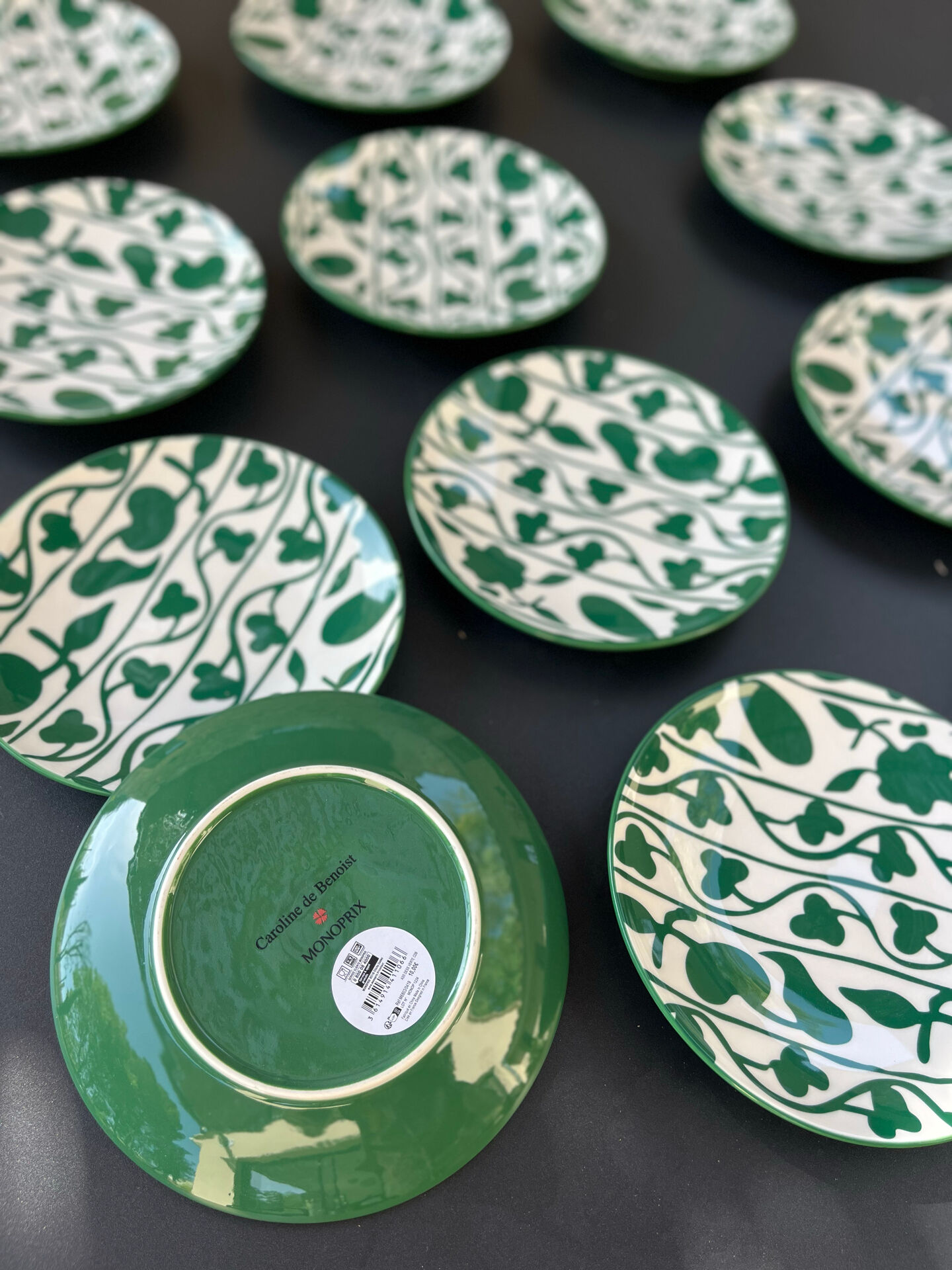 Lot of 6 or 12 dessert plates Caroline by Benoist