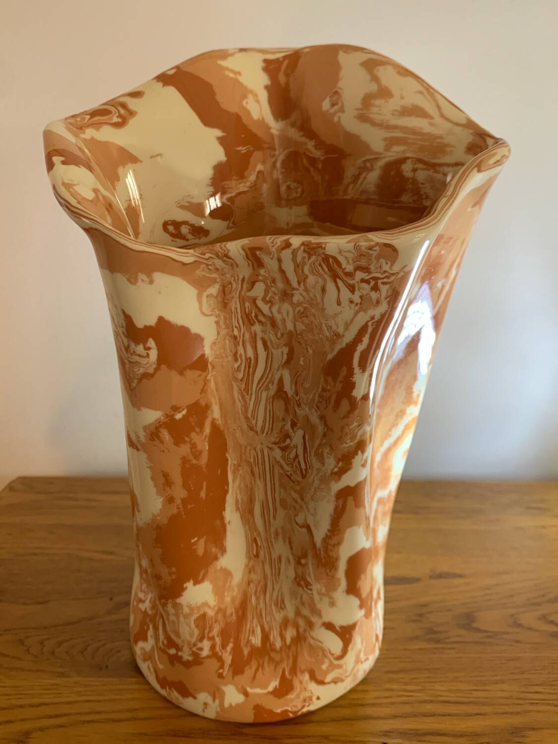 Large signed Terracotta vase
