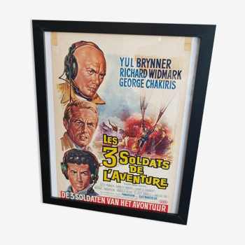 Vintage Movie Poster - The 3 Soldiers of Adventure