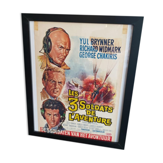 Vintage Movie Poster - The 3 Soldiers of Adventure