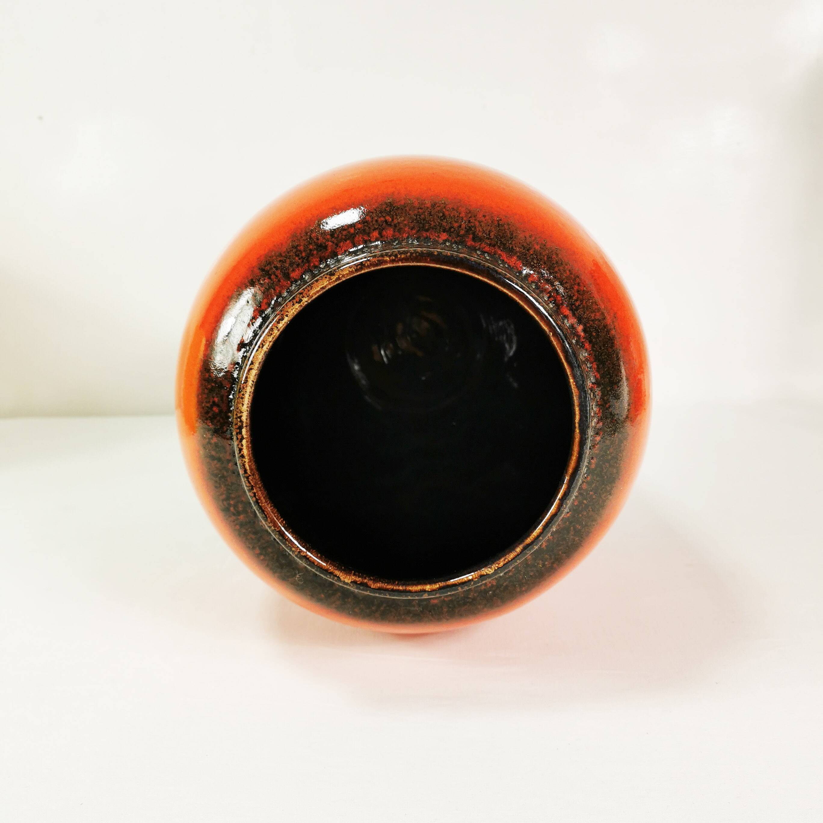 Large Scheurich ceramic vase, Fat Lava, Germany 1960s