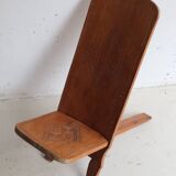 Child's folding chair carved – traditional wooden craftsmanship