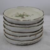 Set of wooden floral coasters