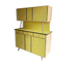 Kitchen furniture/buffet in bright yellow formica 50 years