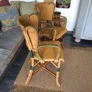 Paire de fauteuils en rotin