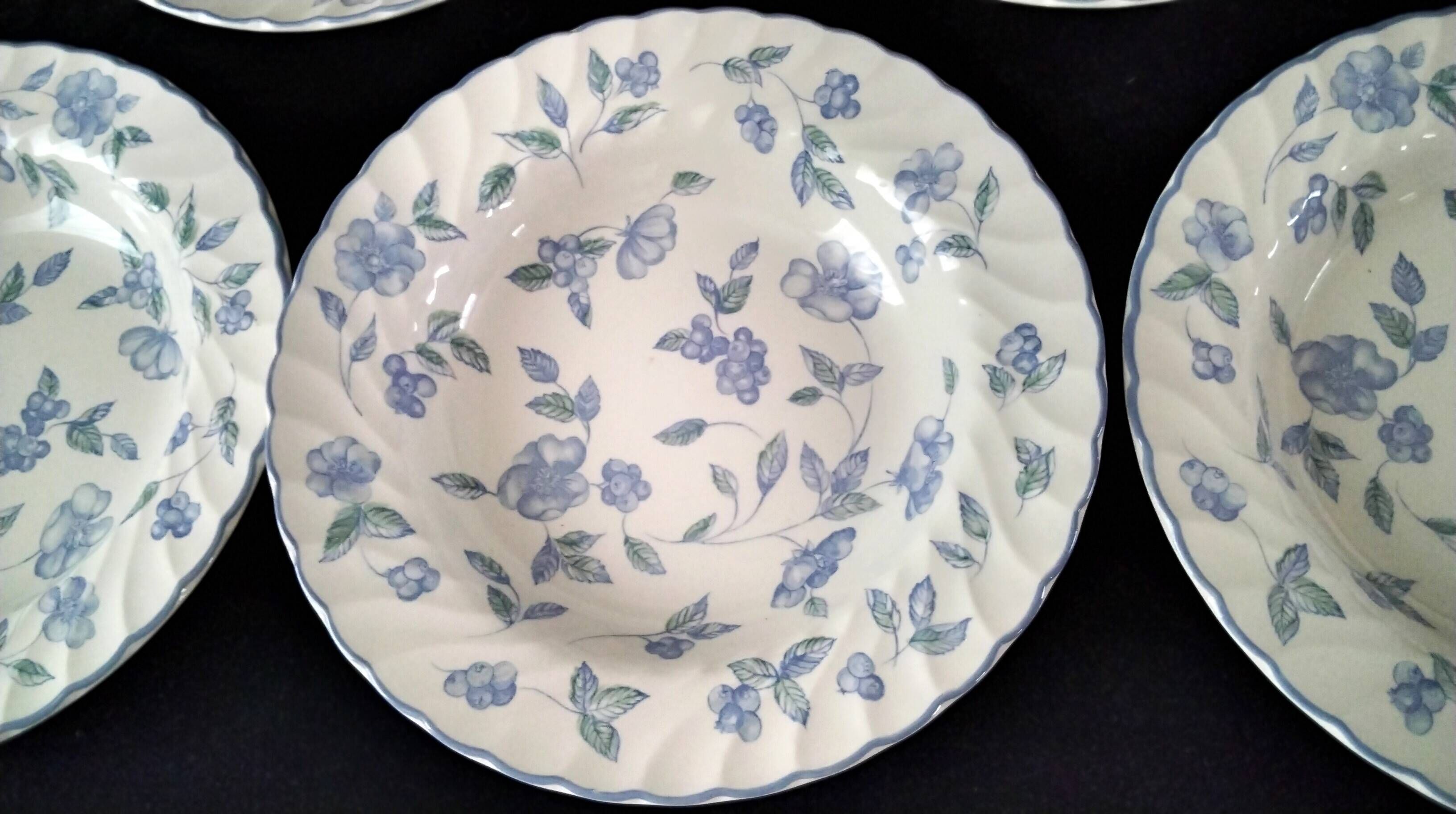 5 deep plates English porcelain Barratts