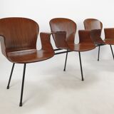 Mid Century Italian 3-seat Bench by Carlo Ratti, 50's