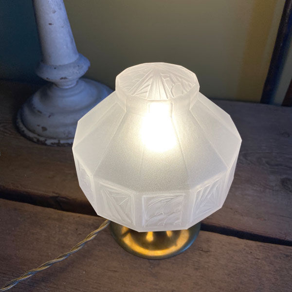Art Deco prism globe lamp
