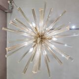 With triedri murano glass chandelier