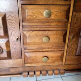 Vintage Art Deco oak sideboard