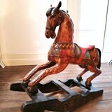 wooden rocking horse
