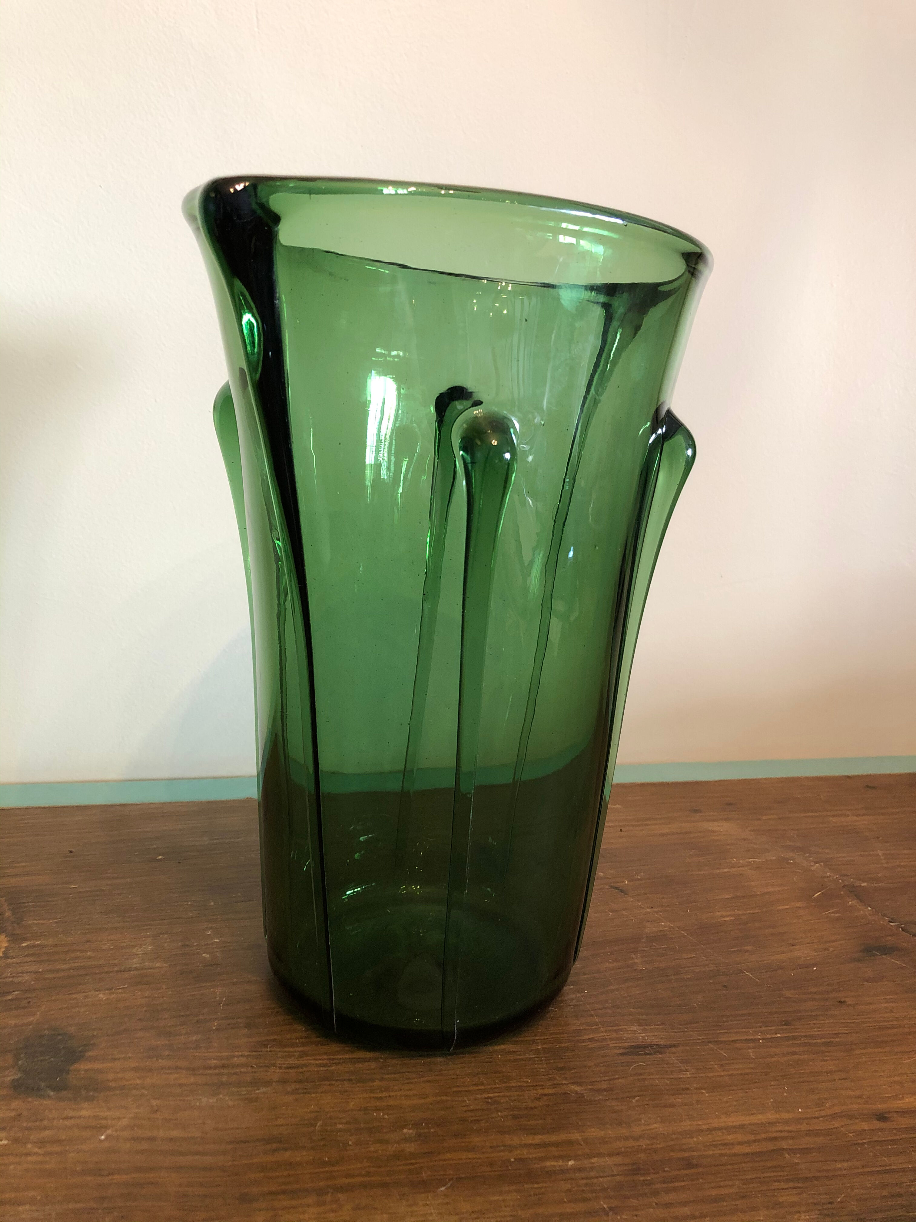 Blown glass vase