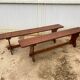 Pair of benches rustic 1950