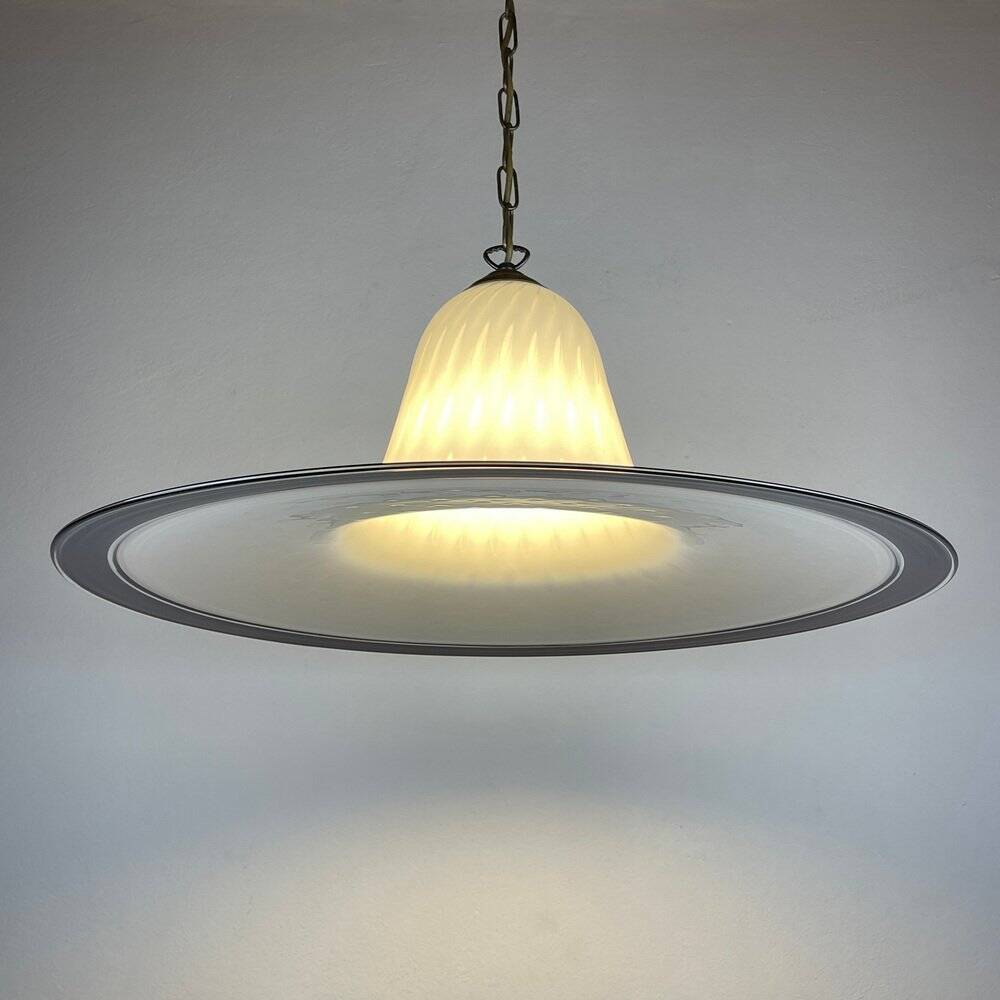 Vintage Murano glass pendant lamp from Vetri Murano, Italy, 1970s.