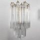 Brass and Murano wall light by Venini by Novaresi