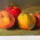 Authentic still life with apples circa 1959, oil painting