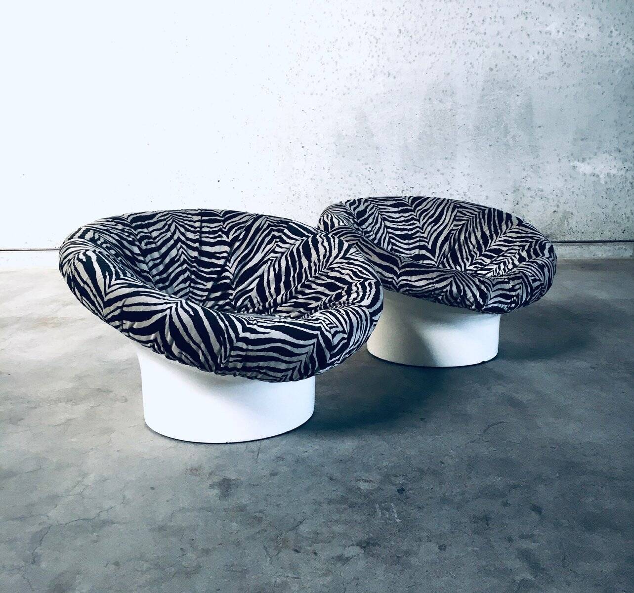 Space Age Krokus Pod Lounge Chairs by Lennart Bender for Dux, Sweden, 1968, Set of 2