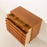 Scandinavian teak chest of drawers by Johannes Sorth for Nexo Mobelfabrik.