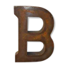 Indsutrial letter "b" in iron