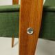 Fauteuil rétro styl scandinave bouteille verte 1962 design milieu de siècle chaise en bois fauteuil de salon patio Boho