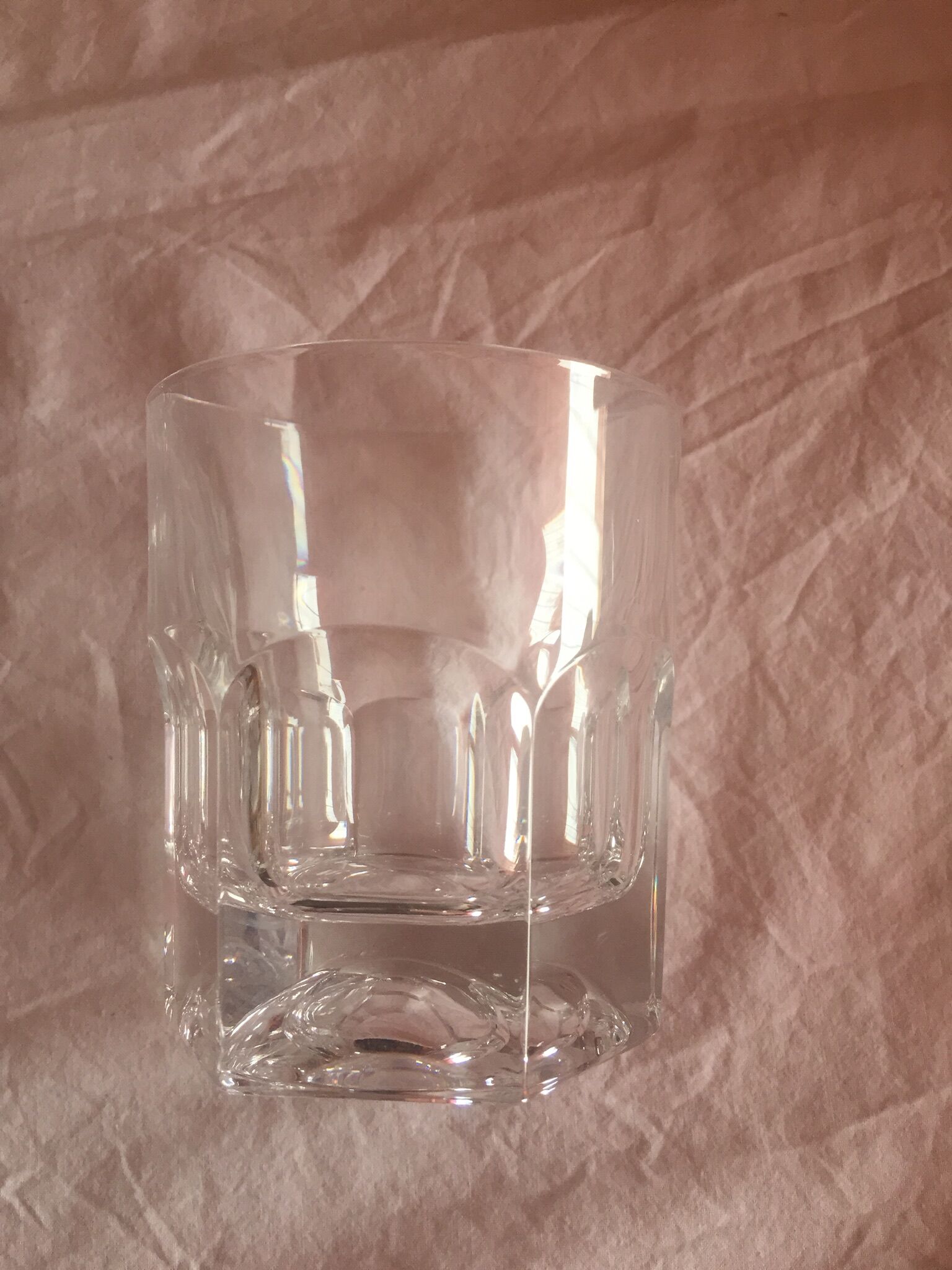 Lot of 6 crystal whiskey glasses