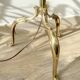 Vintage bronze and brass tripod floor lamp from the 1960s/70s – Adjustable height 190 cm