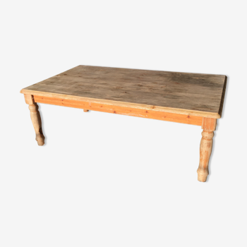 Light wooden farm coffee table