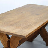 Vintage Rustic Brutalist Dining Table